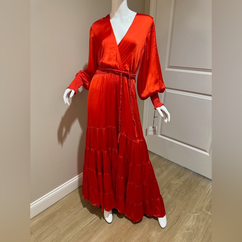Kleid Red Eva Maxi Dress Large